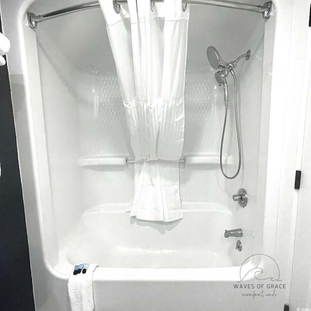161 Seawatch Dr Unit 710, Myrtle Beach, SC 29572 - bathroom with shower / tub combo with curtain