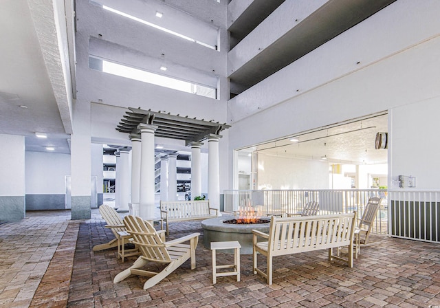 161 Seawatch Dr Unit 710, Myrtle Beach, SC 29572 - view of patio featuring a fire pit