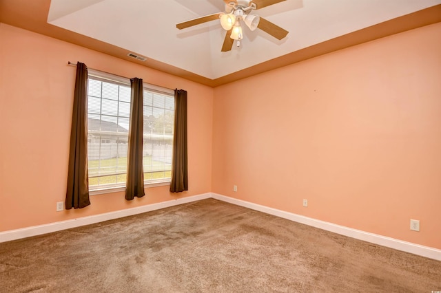 1412 Reid Ct, Myrtle Beach, SC 29588 - unfurnished room with carpet floors, ceiling fan, and baseboards