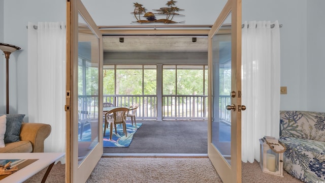 1221 Tidewater Dr Unit 122, North Myrtle Beach, SC 29582 - sunroom / solarium featuring french doors