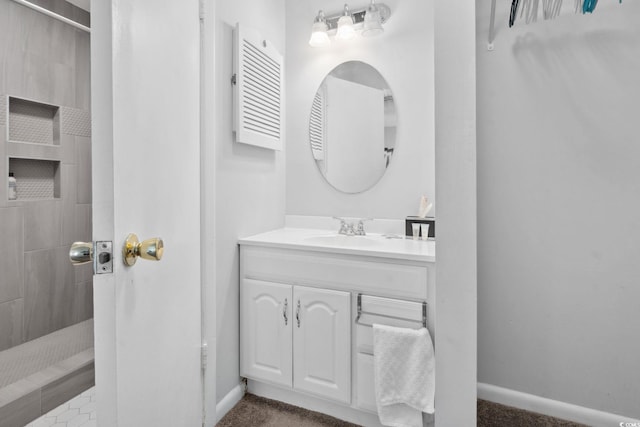 800 9th Ave S Unit E-4, North Myrtle Beach, SC 29582 - full bath with tiled shower and vanity