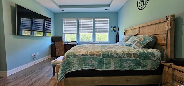 784 Flowering Branch Ave, Little River, SC 29566 - bedroom featuring a tray ceiling and wood finished floors
