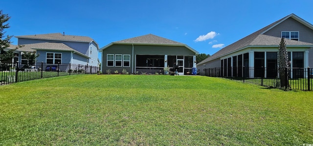 784 Flowering Branch Ave, Little River, SC 29566 - back of property with a fenced backyard and a sunroom