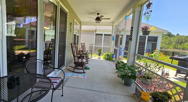 784 Flowering Branch Ave, Little River, SC 29566 - view of patio with ceiling fan