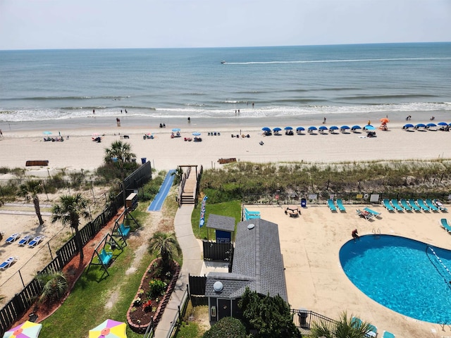 5905 S Kings Hwy Unit 1106, Myrtle Beach, SC 29575 - aerial view of extended coastline and a pool
