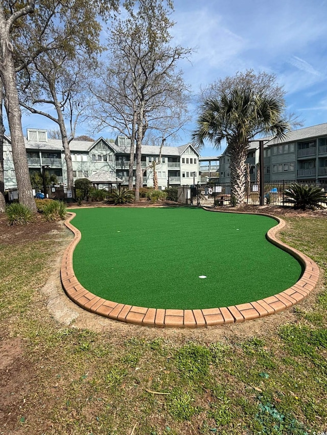 5905 S Kings Hwy Unit 1106, Myrtle Beach, SC 29575 - view of home's community with a putting green and a residential view