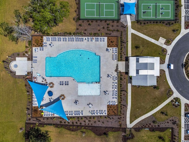 4555 Weekly Dr, Myrtle Beach, SC 29579 - drone / aerial view of a pool area