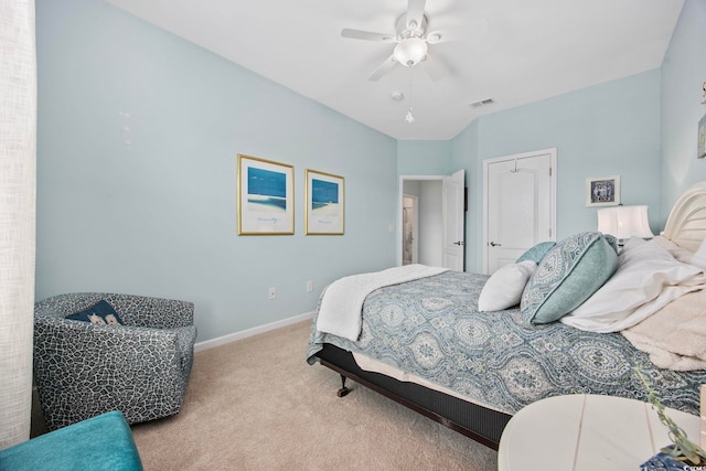 2504 Heritage Loop Unit 2504, Myrtle Beach, SC 29577 - carpeted bedroom with baseboards and ceiling fan