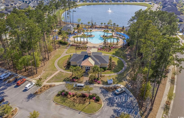 2504 Heritage Loop Unit 2504, Myrtle Beach, SC 29577 - aerial view of a pool area and a nearby body of water