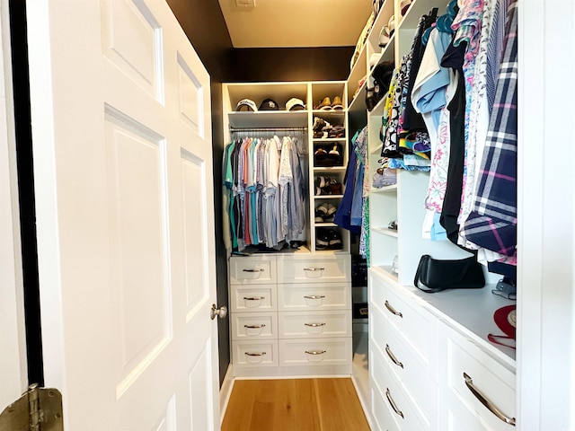 70 Beachwalker Ct, Georgetown, SC 29440 - walk in closet with light wood finished floors