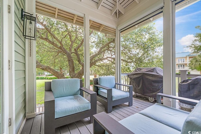 70 Beachwalker Ct, Georgetown, SC 29440 - sunroom / solarium with outdoor lounge area