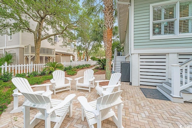 70 Beachwalker Ct, Georgetown, SC 29440 - view of patio / terrace with stairs