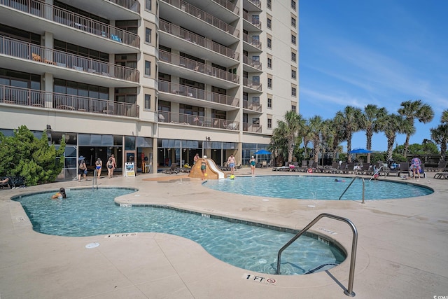 100 N Beach Blvd Unit 710, North Myrtle Beach, SC 29582 - community pool with a patio