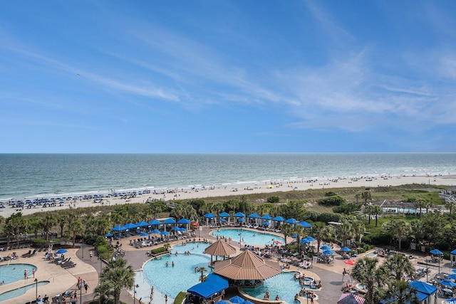 100 N Beach Blvd Unit 710, North Myrtle Beach, SC 29582 - bird's eye view of a pool and extended coastline
