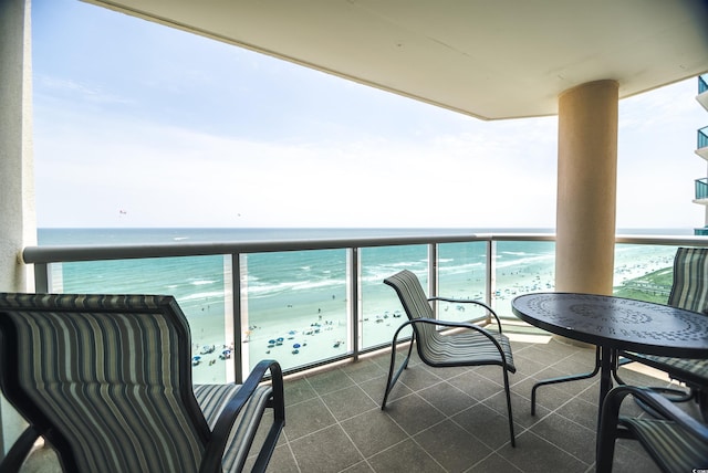 1903 S Ocean Blvd Unit 1110, North Myrtle Beach, SC 29582 - balcony with a water view