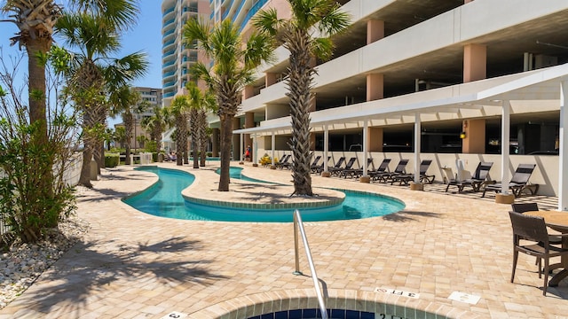1903 S Ocean Blvd Unit 1110, North Myrtle Beach, SC 29582 - community pool with a patio area