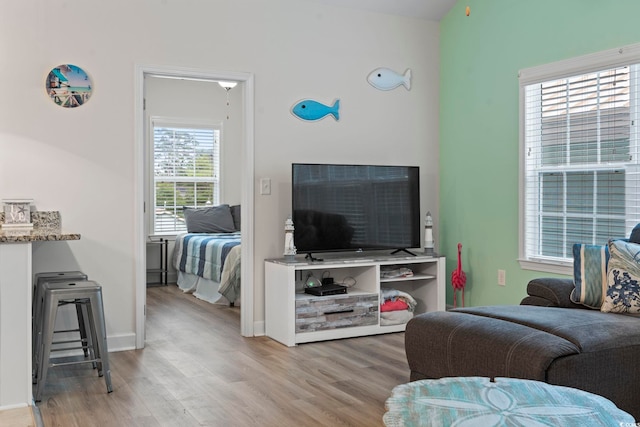 4331 Grande Harbour Blvd, Little River, SC 29566 - living area with light wood-type flooring and baseboards