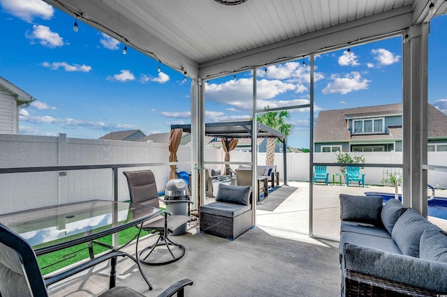 5013 Sassari St, Myrtle Beach, SC 29579 - sunroom with an outdoor hangout area