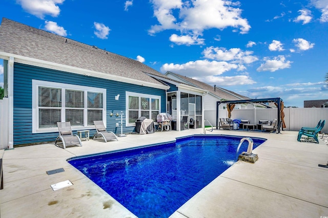 5013 Sassari St, Myrtle Beach, SC 29579 - view of pool with a patio area, outdoor lounge area, and a pergola