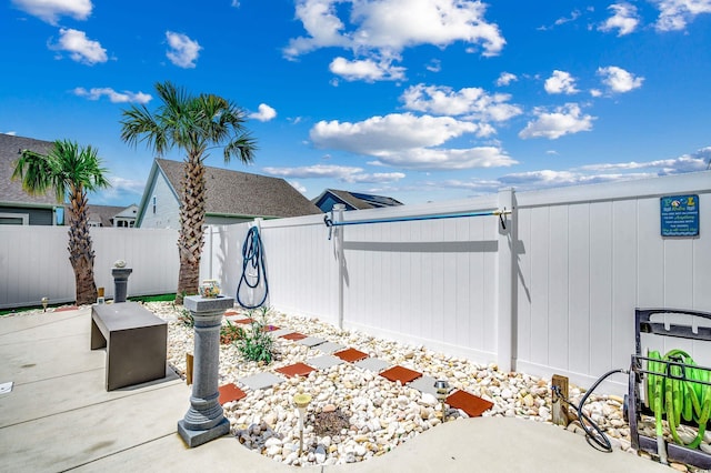 5013 Sassari St, Myrtle Beach, SC 29579 - fenced backyard featuring a patio