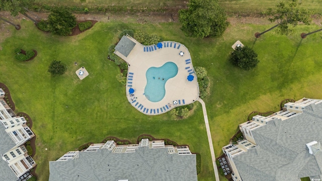 4878 Luster Leaf Cir Unit 102, Myrtle Beach, SC 29577 - aerial view of a pool