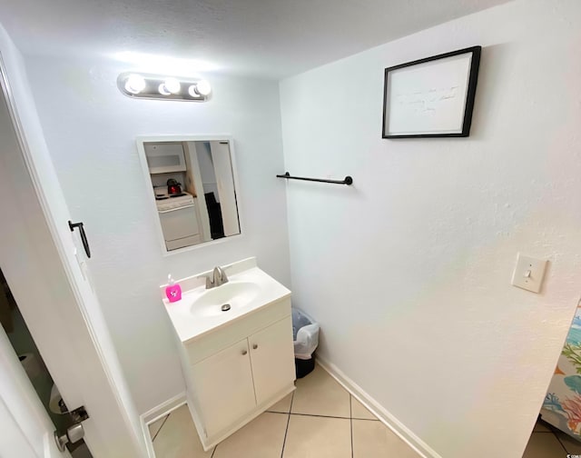 2001 S Ocean Blvd Unit 1109, Myrtle Beach, SC 29575 - bathroom with vanity and tile patterned flooring