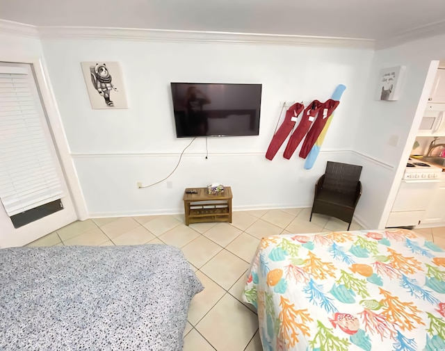 2001 S Ocean Blvd Unit 1109, Myrtle Beach, SC 29575 - bedroom featuring tile patterned floors and ornamental molding