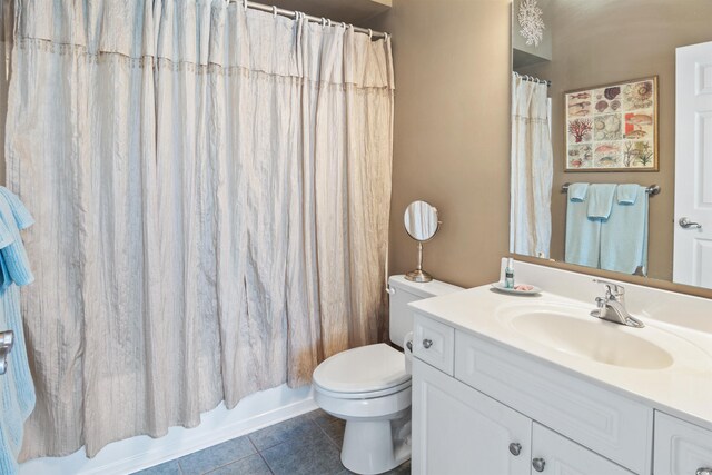 601 Hillside Dr N Unit 1931, North Myrtle Beach, SC 29582 - full bathroom with vanity, tile patterned floors, and shower / bath combination with curtain