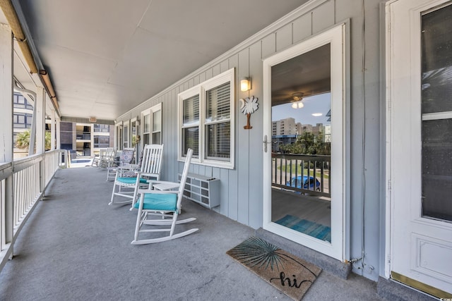 5909 N Ocean Blvd Unit 18, North Myrtle Beach, SC 29582 - view of covered porch