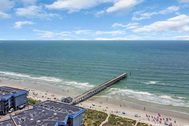 5909 N Ocean Blvd Unit 18, North Myrtle Beach, SC 29582 - bird's eye view of expansive beach