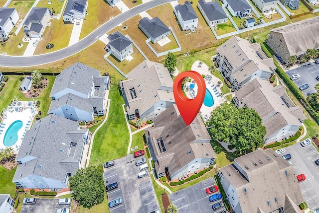 1870 Auburn Dr Unit 22A, Surfside Beach, SC 29575 - aerial view of residential area with a pool