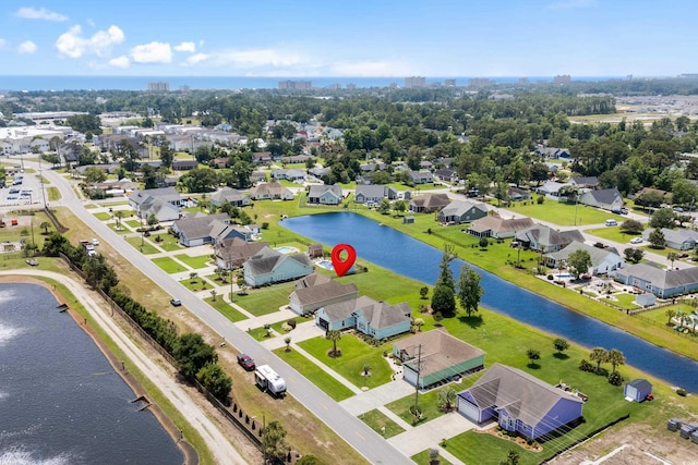 1149 6th Ave S, North Myrtle Beach, SC 29582 - aerial view of residential area featuring a large body of water