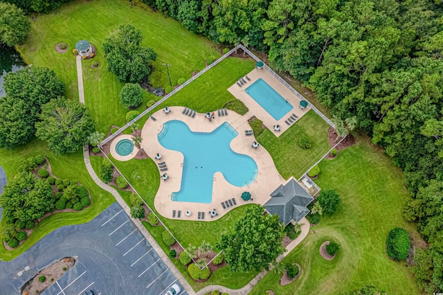 117 Pinehurst Ln Unit 5-J, Pawleys Island, SC 29585 - aerial view of a pool area