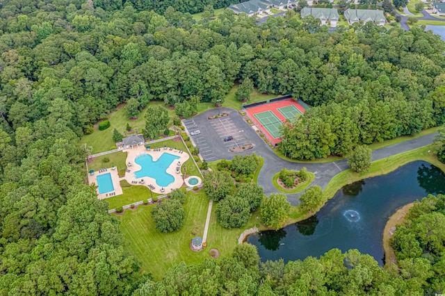 117 Pinehurst Ln Unit 5-J, Pawleys Island, SC 29585 - aerial view of property's location featuring a large body of water and a pool area