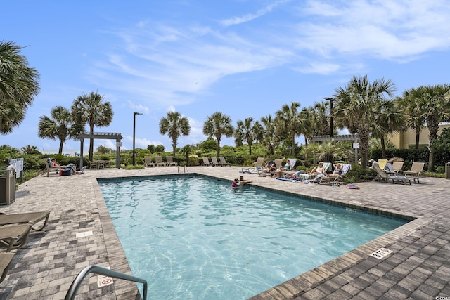 8560 Queensway Blvd Unit 106, Myrtle Beach, SC 29572 - community pool with a pergola and a patio
