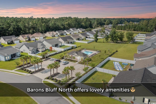 832 Windsor Rose Dr, Conway, SC 29526 - aerial view at dusk of a residential view