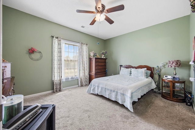 155 Lazy Willow Ln Unit 103, Myrtle Beach, SC 29572 - bedroom featuring carpet, baseboards, and a ceiling fan