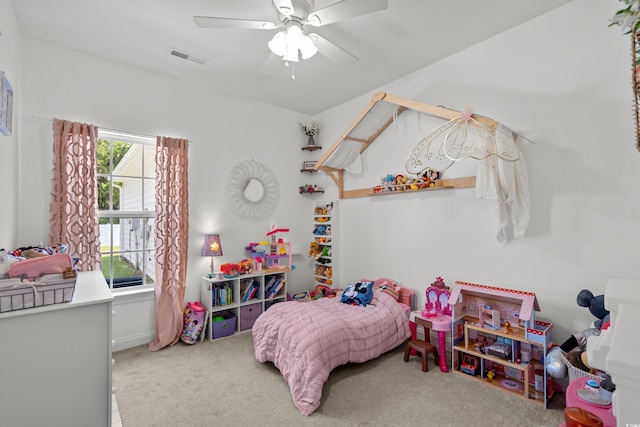 136 Southbury Dr, Myrtle Beach, SC 29588 - bedroom with carpet flooring and a ceiling fan