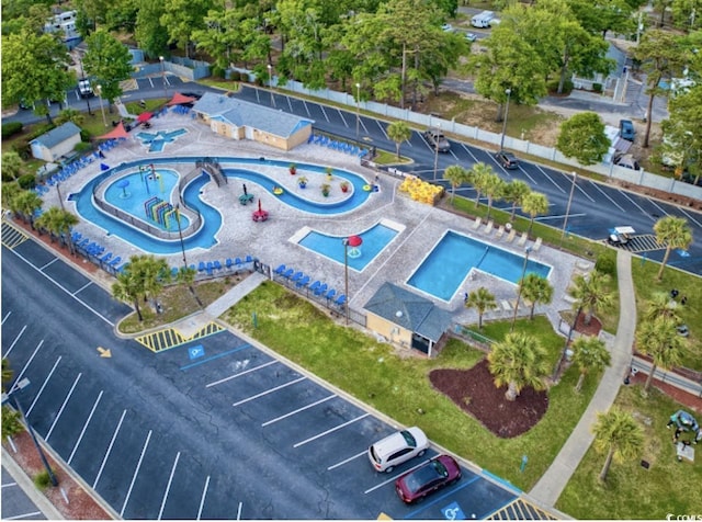 5905 S Kings Hwy Unit 206A, Myrtle Beach, SC 29575 - bird's eye view of a pool