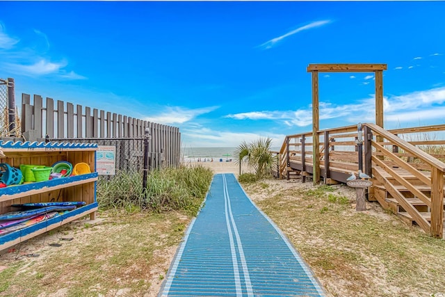 5905 S Kings Hwy Unit 206A, Myrtle Beach, SC 29575 - view of home's community with view of water and beach