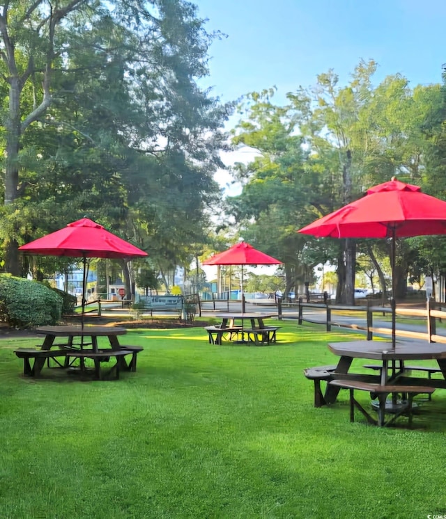 5905 S Kings Hwy Unit 206A, Myrtle Beach, SC 29575 - view of home's community featuring a lawn