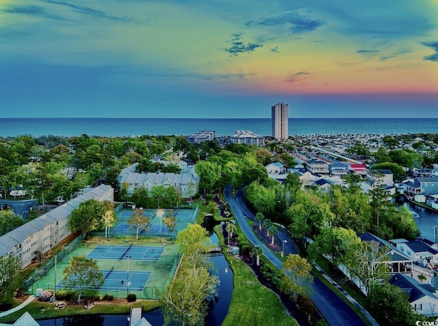 5905 S Kings Hwy Unit 206A, Myrtle Beach, SC 29575 - aerial view at dusk of a water view