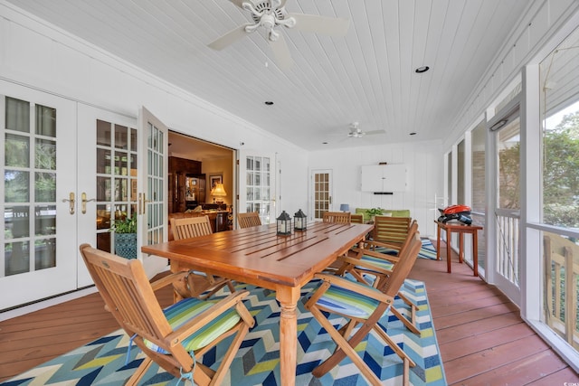 1259 Oatland Lake Rd, Pawleys Island, SC 29585 - sunroom with french doors