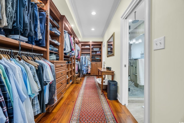 1259 Oatland Lake Rd, Pawleys Island, SC 29585 - walk in closet featuring wood finished floors