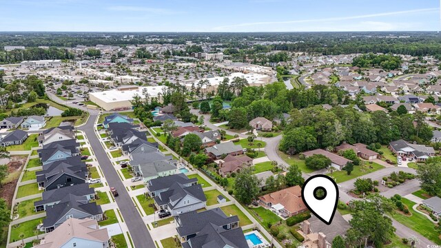 1468 Fox Hollow Way N, Myrtle Beach, SC 29582 - aerial view of property and surrounding area featuring nearby suburban area