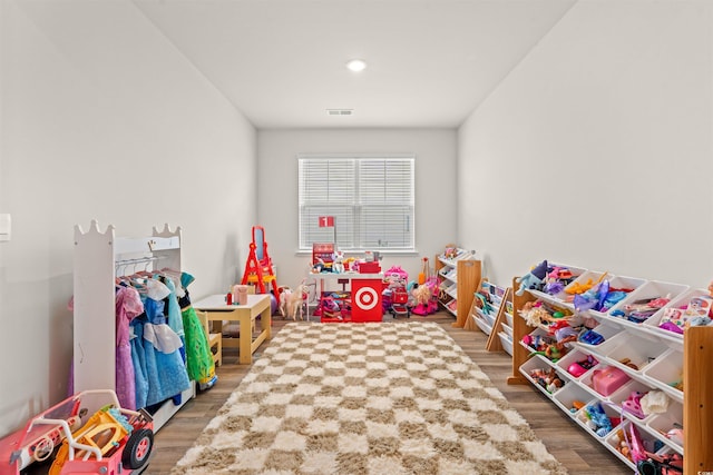 1523 Wood Stork Dr, Conway, SC 29526 - recreation room featuring wood finished floors and recessed lighting