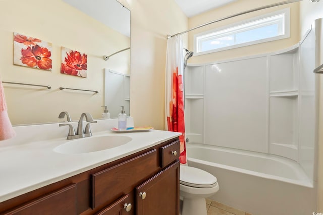 106 Cypress Creek Dr, Murrells Inlet, SC 29576 - full bathroom with toilet, vanity, shower / bath combo, and tile patterned flooring