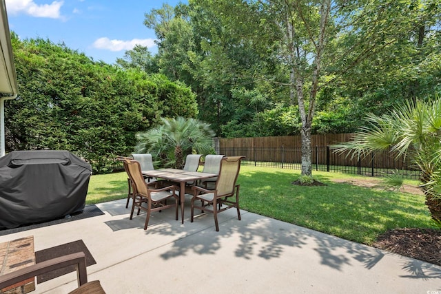 106 Cypress Creek Dr, Murrells Inlet, SC 29576 - view of patio featuring outdoor dining space and area for grilling