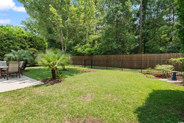106 Cypress Creek Dr, Murrells Inlet, SC 29576 - view of yard with a patio area