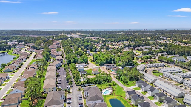 4142 Hibiscus Dr Unit 20-202, Little River, SC 29566 - aerial view of property and surrounding area featuring a nearby body of water and nearby suburban area
